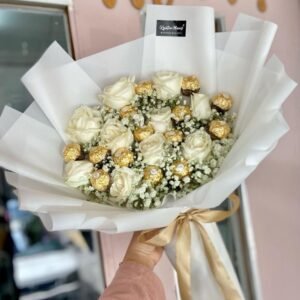 Fresh White Rose & Rocher
