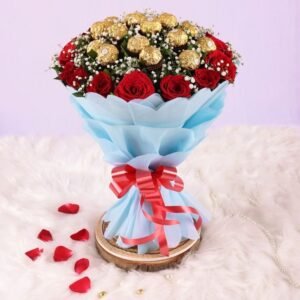 Fresh Rose with Rocher