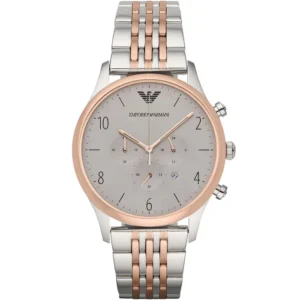 EMPORIO ARMANI TWO-TONE CHRONOGRAPH MEN'S WATCH| AR1864