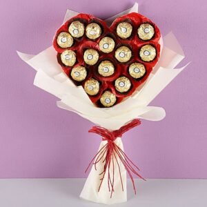 Chocolate Heart Bouquet T145